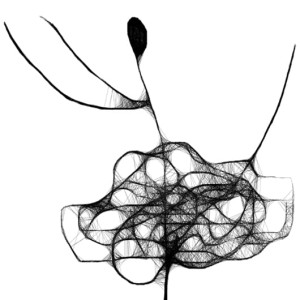 kobieca grafika nr 92 - tancerka, detal