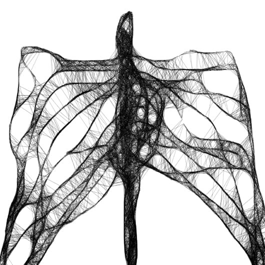 Autorska grafika nr 127 - Anioł - detal