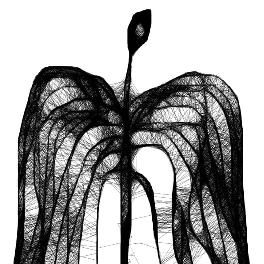 Autorska grafika nr 128 - Anioł - detal