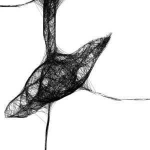 kobieca grafika nr 82 - akrobatka, detal