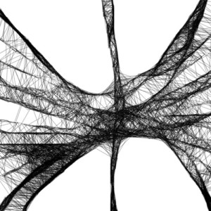 Autorska grafika nr 42 - abstrakcyjny anioł, detal