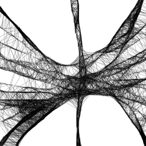 Autorska grafika nr 42 - abstrakcyjny anioł, detal