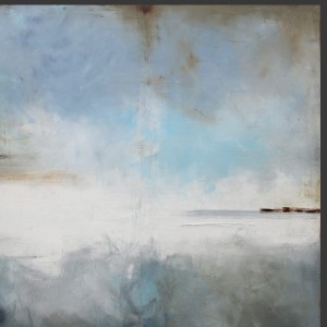 obraz olejny - Błękit i Siena II