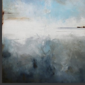 obraz olejny - Błękit i Siena II