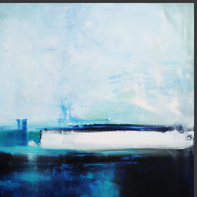 obraz olejny - Błękit paryski V