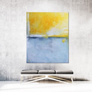 obraz olejny - Szafran i błękit II