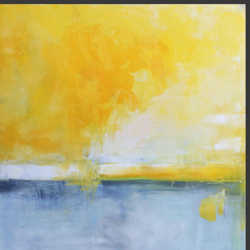 obraz olejny - Szafran i błękit II