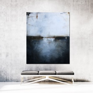 obraz olejny - Miedź i grafit VI