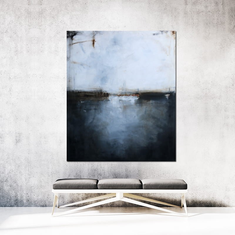 obraz olejny - Miedź i grafit VI