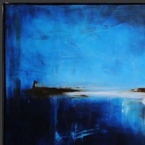 obraz olejny - Szafir i biel I