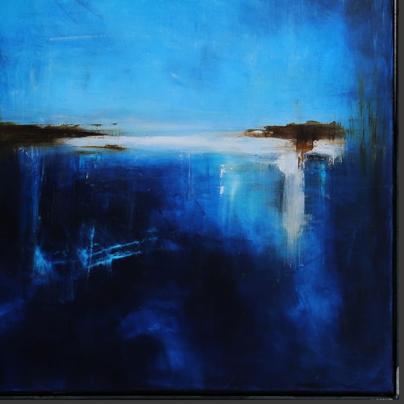 obraz olejny - Szafir i biel I