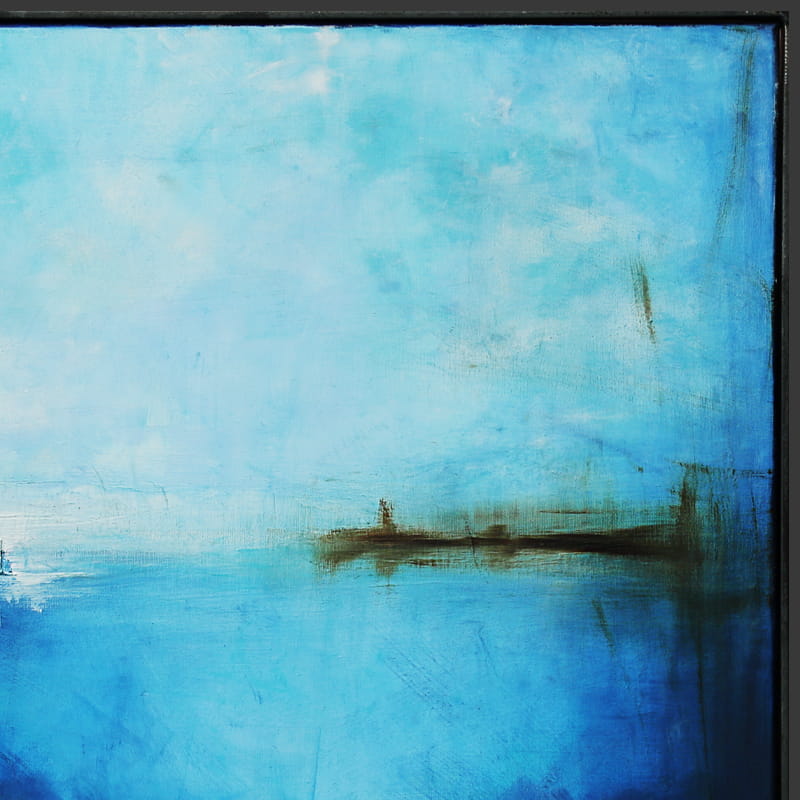 obraz olejny - Szafir i biel II