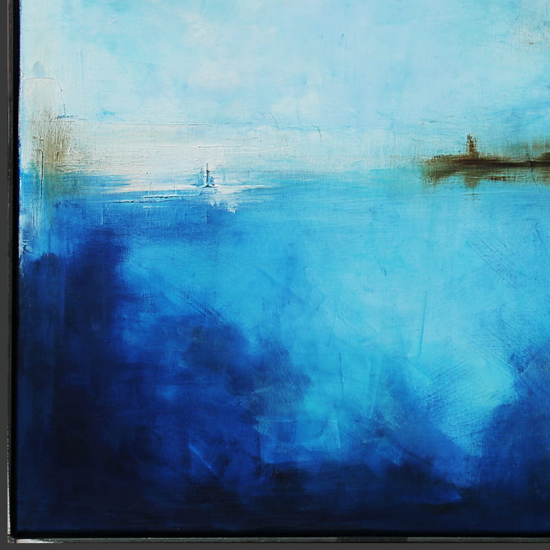 obraz olejny - Szafir i biel II