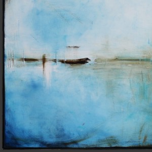 obraz olejny - Szafir i biel III