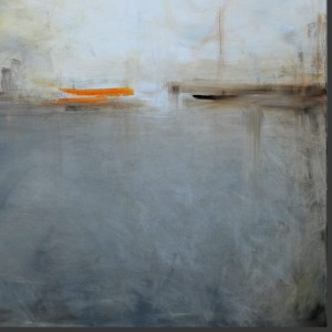 obraz olejny - Szary i szafran I