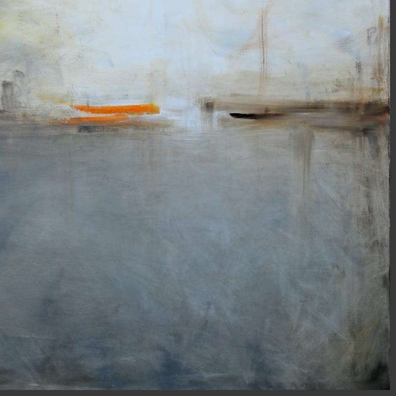 obraz olejny - Szary i szafran I