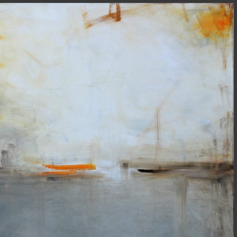 obraz olejny - Szary i szafran I