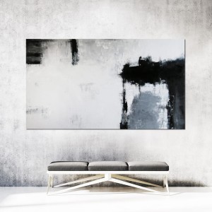obraz olejny - Szaro czarny I