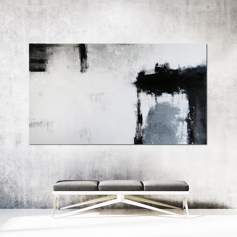 obraz olejny - Szaro czarny I