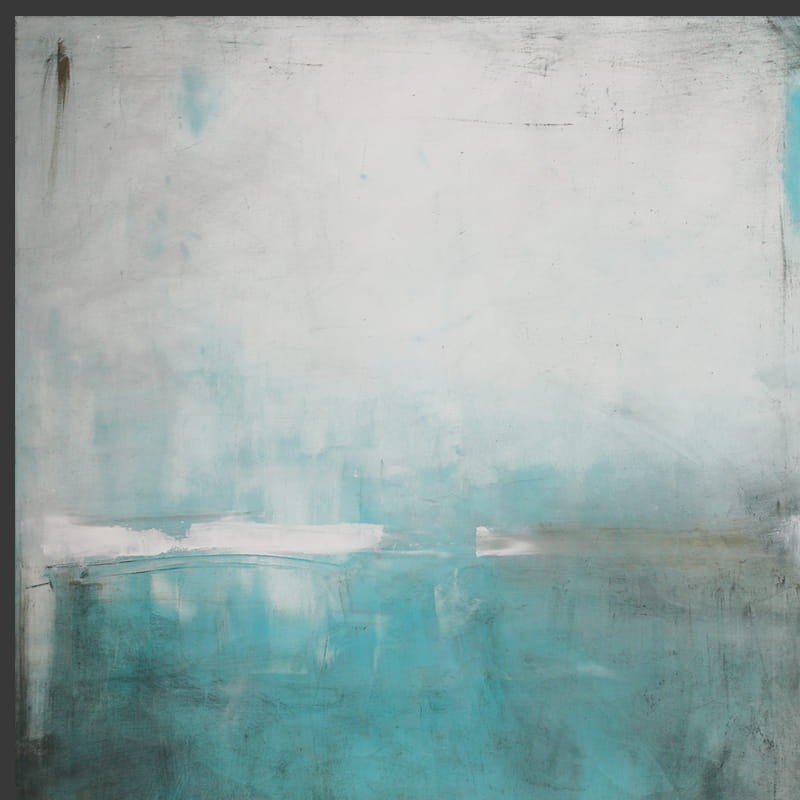 obraz olejny  -  Grafit i turkus I