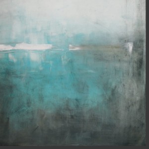 obraz olejny  -  Grafit i turkus I