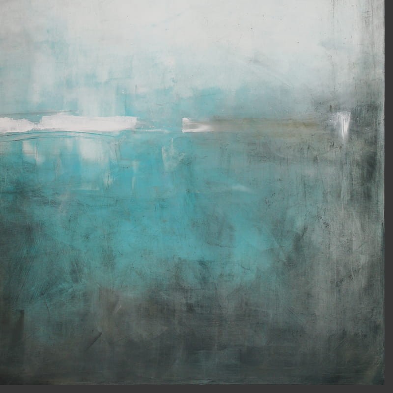 obraz olejny  -  Grafit i turkus I