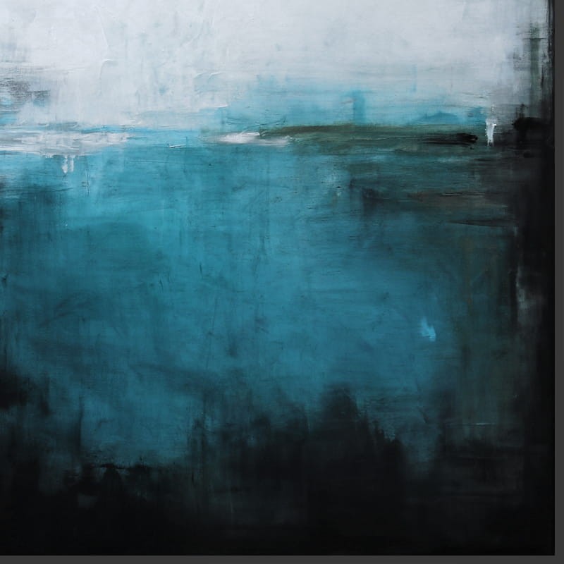 obraz olejny  -  Ciemny turkus I