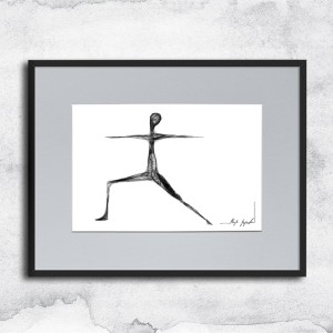 Autorska grafika nr 145 - Joga - dla miłośników jogi