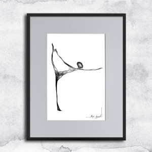 Autorska grafika nr 147 - Joga - dla miłośników jogi
