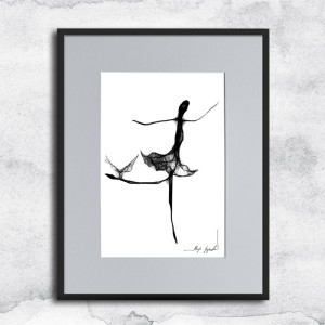 Autorska grafika nr 139 - kobieca grafika