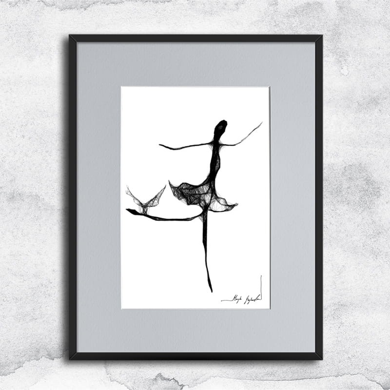 Autorska grafika nr 139 - kobieca grafika