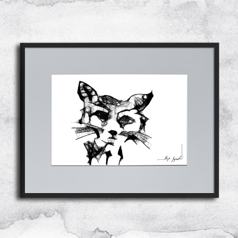 Autorska dziecięca grafika nr 130 - Lis Witalis