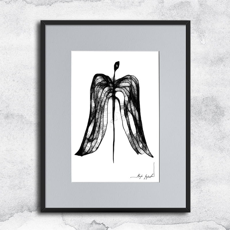 Autorska grafika nr 128 - Anioł