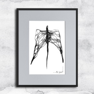 Autorska grafika nr 127 - Anioł