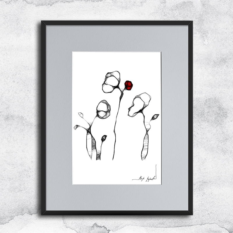 Autorska grafika nr 7 - maki