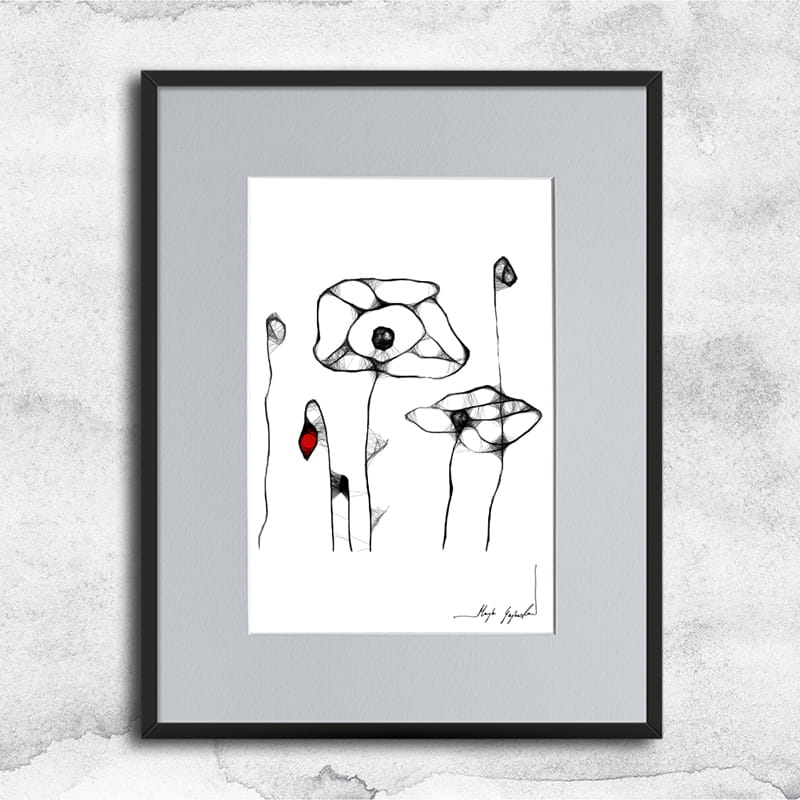 Autorska grafika nr 8 - maki