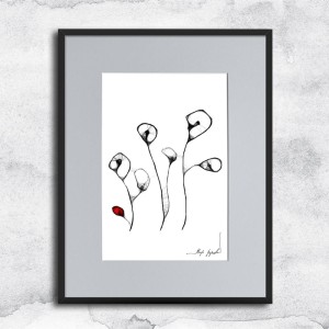 Autorska grafika nr 9 - maki