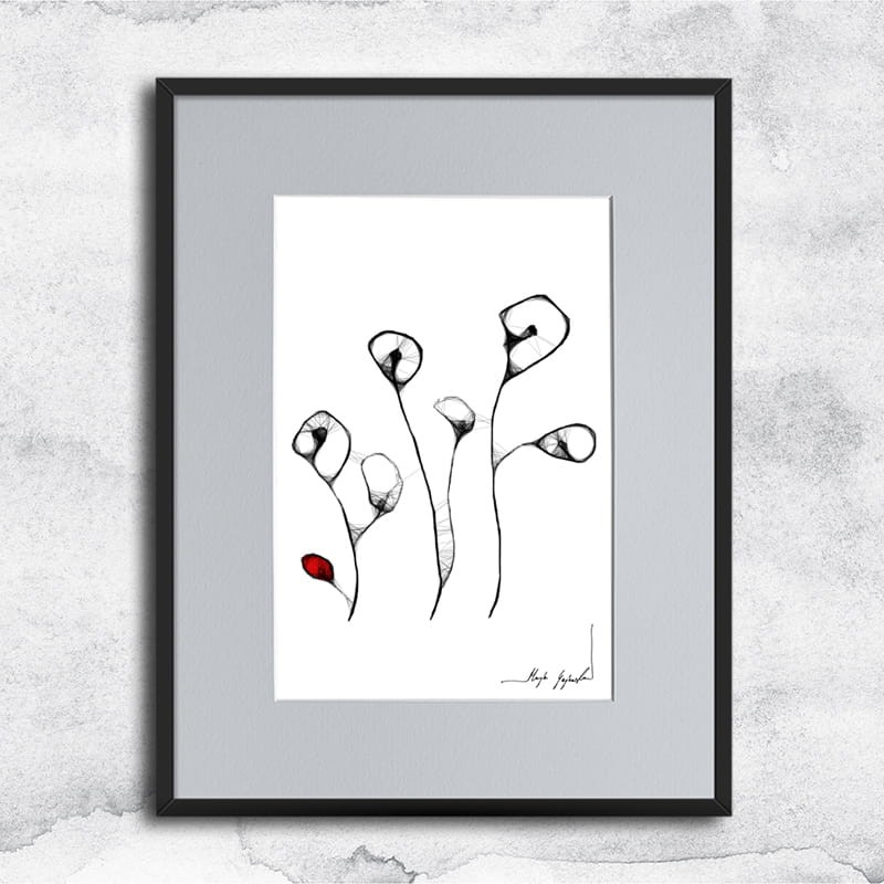 Autorska grafika nr 9 - maki