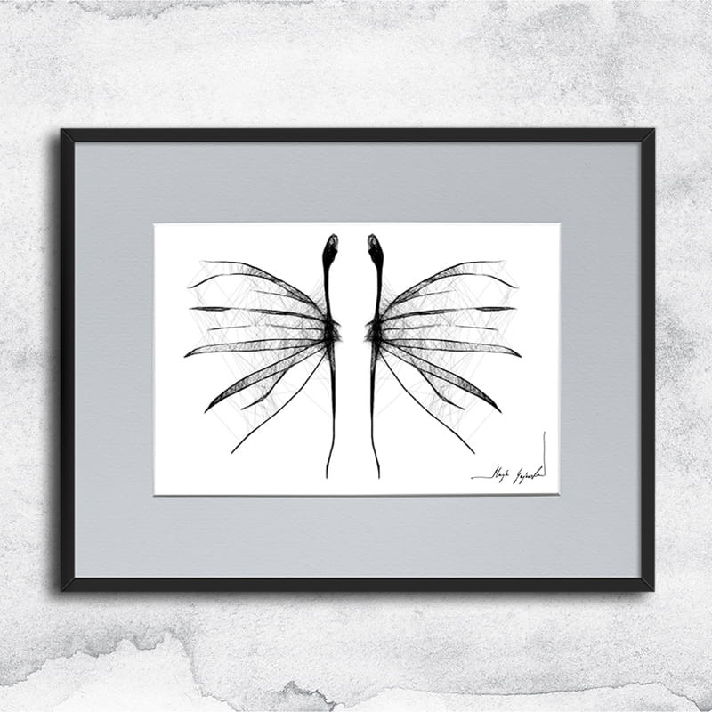 Autorska grafika nr 69 - anioły