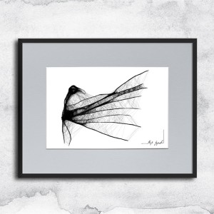 Autorska grafika nr 38 - abstrakcyjny anioł