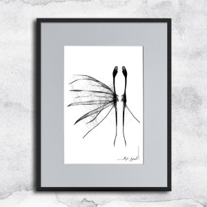 Autorska grafika nr 72 - abstrakcyjne anioły