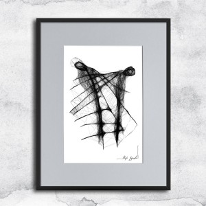 Autorska elegancka grafika nr 51 - para