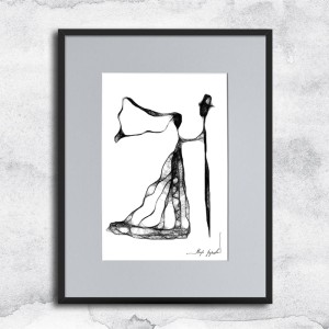 Autorska grafika nr 94 - Młoda Para