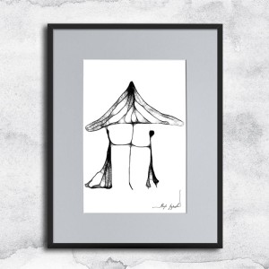 Autorska grafika nr 96 - Pod grzybkiem