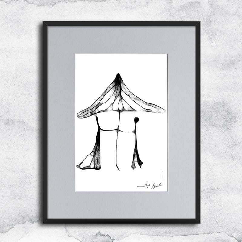 Autorska grafika nr 96 - Pod grzybkiem