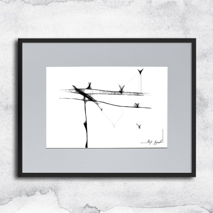 Autorska grafika nr 46 - ptaki