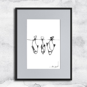 Autorska grafika nr 3 - Ryby