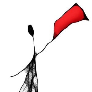 Autorska kobieca grafika nr 99, detal