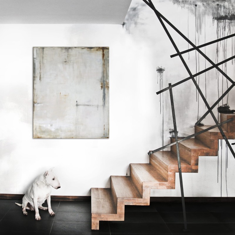 obraz olejny - Sepia i biel V