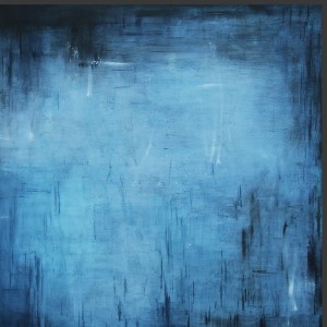 obraz olejny - Kobalt z błękitem I